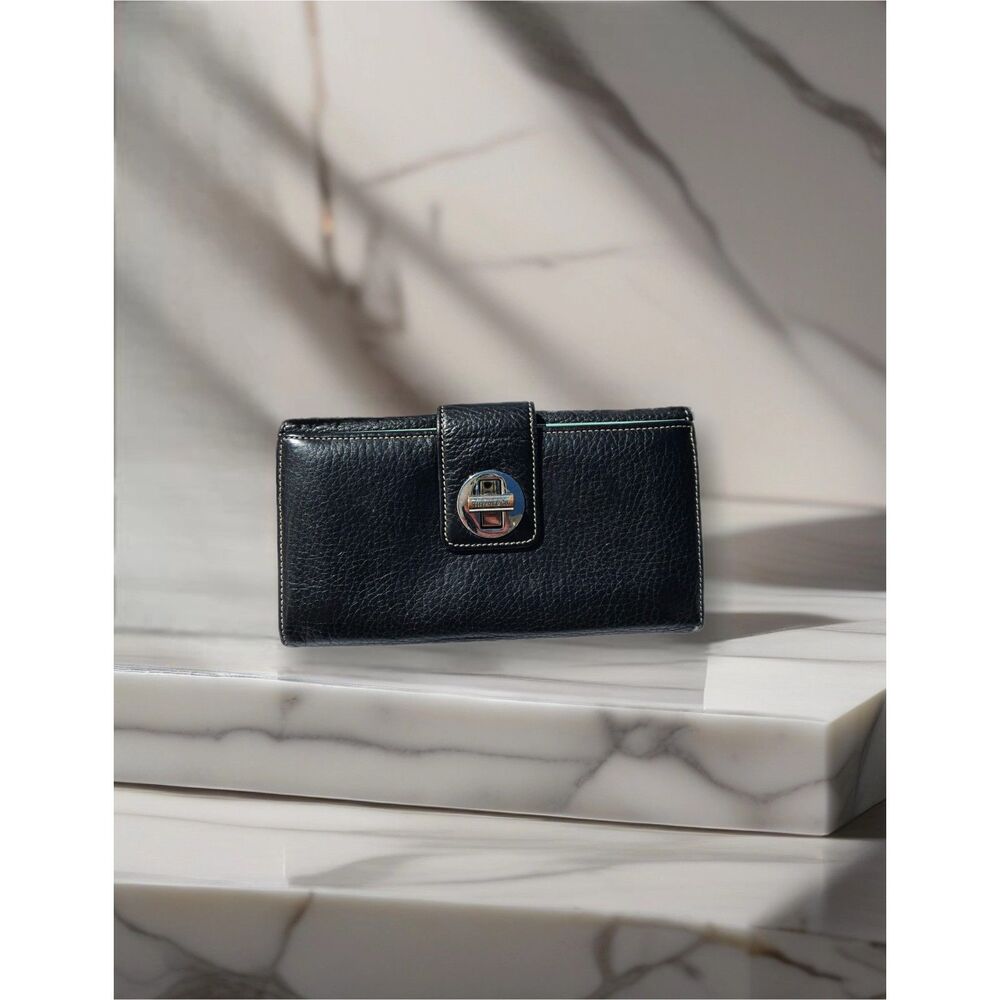 Tiffany & Co Black Leather Continental Wallet Tiffany Blue Interior Italy